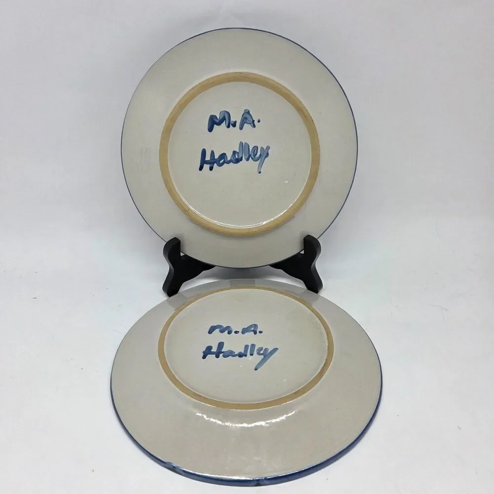 M.A. Hadley Set Of 2 Vintage 7 1/2